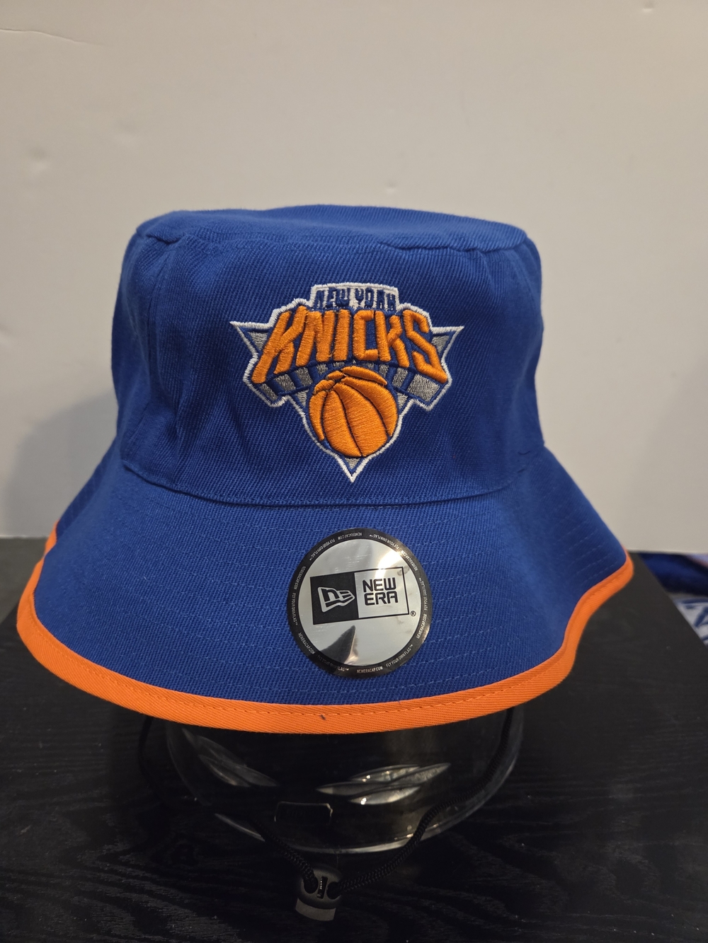 New Era Knicks Blue and Orange Bucket Hat
